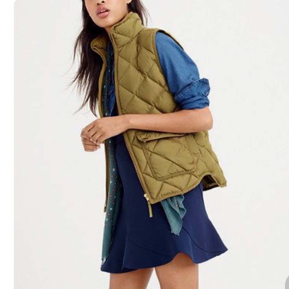 J. Crew Excursion Quilted Down Vest